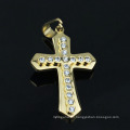 Beautiful Gold Designs Men Stainless Steel Crystal Cross Pendants